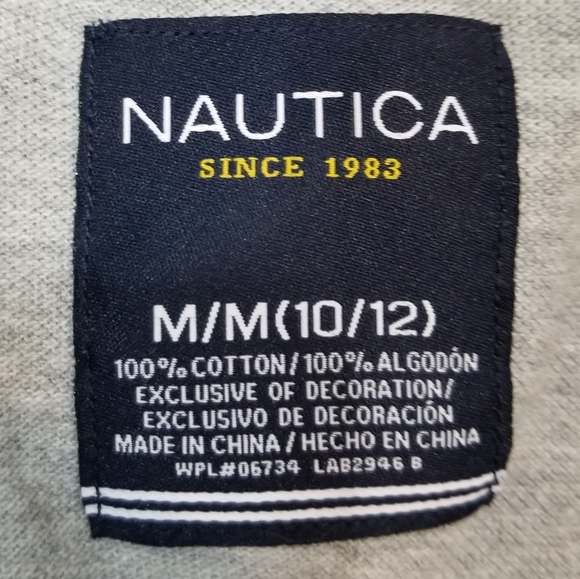 Nautica Polo Shirt Boys Medium 10/12 - Picture 6 of 6